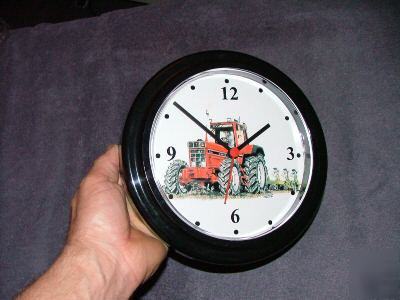 International h 1485 tractor print in a wall clock 