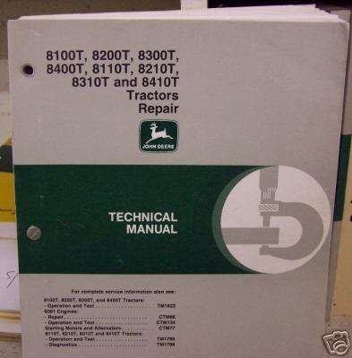 John deere 8000T,8010T series tractor repair manual