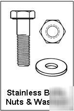 M8 stainless steel hex head set bolts 150 pack