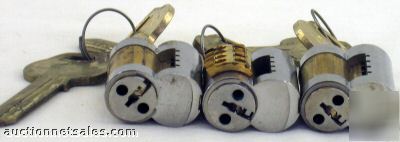 3 corbin russwin cylinder lock keyway N19 w/ uncut key