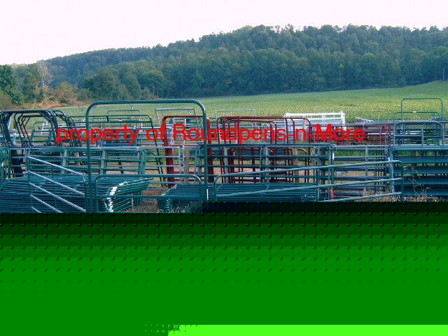 50' economy powder coated round pen, horse corral 