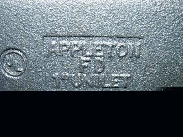 Appleton fdt-1-100 cast device box for metal conduit