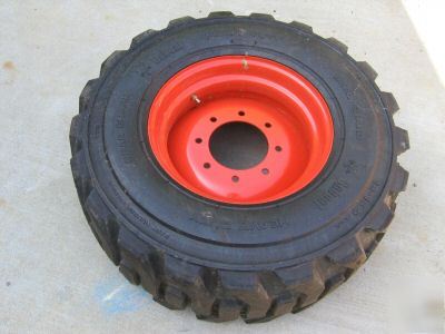 Bobcat skidsteer skid steer tire / rim set 12X16.5