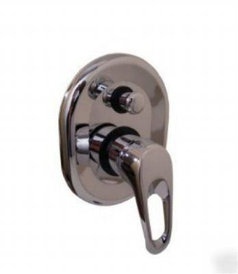 New brand chrome bath shower mixer with diverter