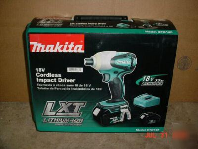 New makita BTD140 18V lxt lithium-ion impact driver kit~ 