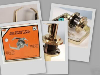 New ultra brass heavy duty passage lever handle lockset