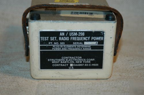 Struthers an/usm-298 rf watt meter