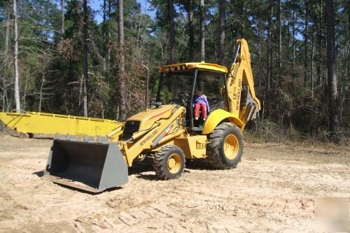 New 2003 - holland lb 75.b - diesel loader backhoe 4WD 