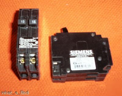 New siemens ite Q1515 twin qt 15 a breaker warranty nnb