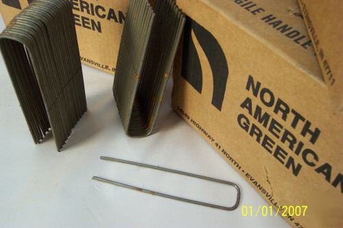 Sod staples north american green (for sod staple gun)