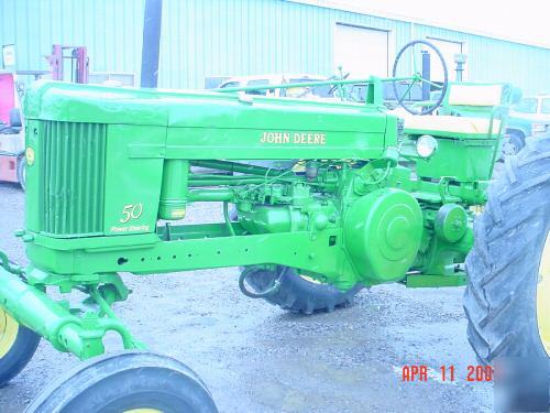 Antique 1952 model 50 john deere tractor