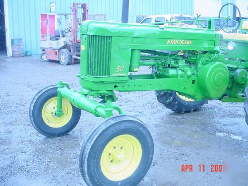 Antique 1952 model 50 john deere tractor