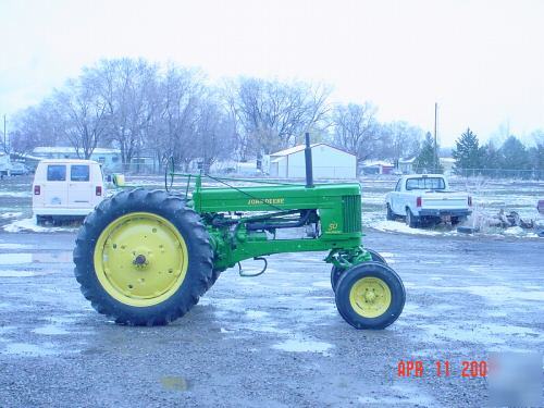 Antique 1952 model 50 john deere tractor