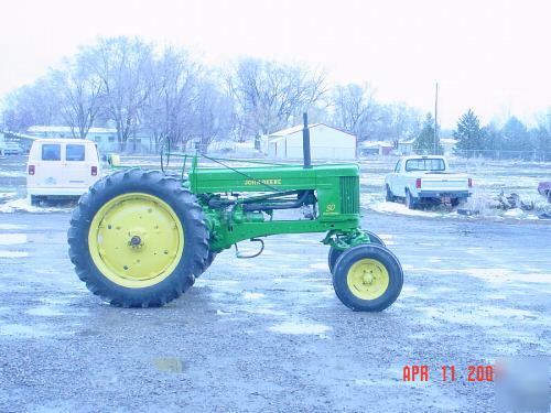 Antique 1952 model 50 john deere tractor