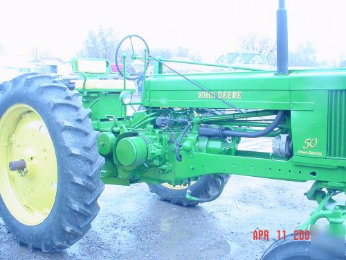 Antique 1952 model 50 john deere tractor