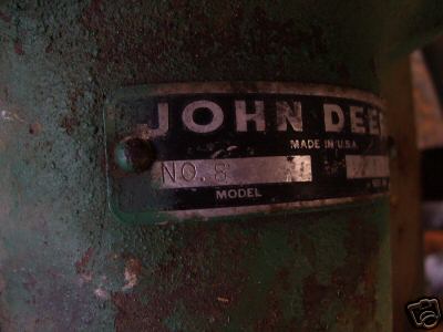 Antique john deere sickle bar mower no. 8