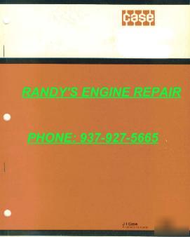 Complete set service manuals 4 case 646 backhoe