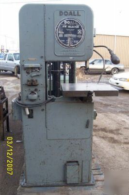 Doall v-16 bandsaw band saw cutting machine