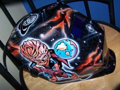 New airbrushed jackson auto apprentice welding helmet