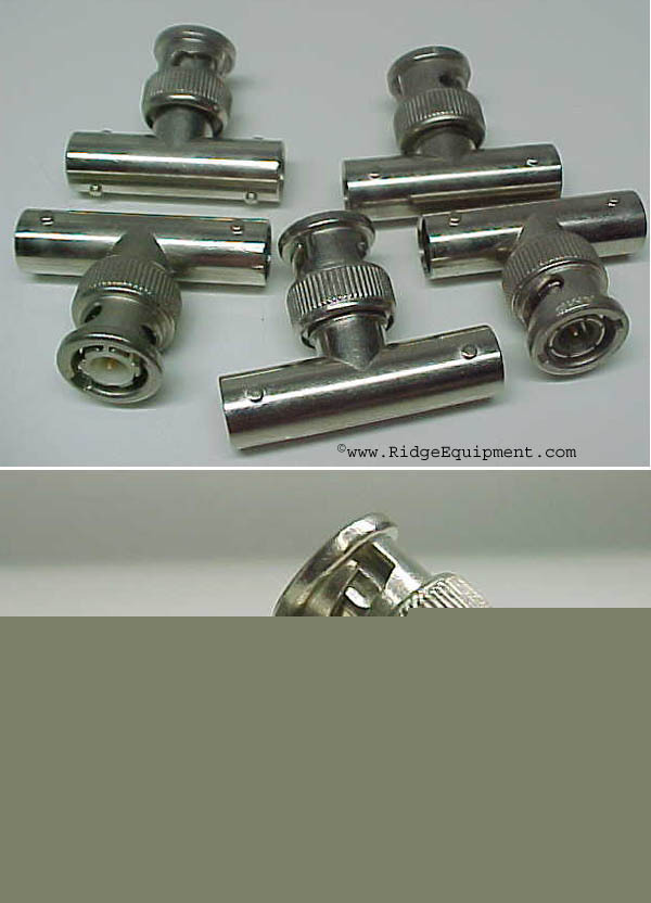 Qty 10 bnc t tee pieces 50 ohms (1152)
