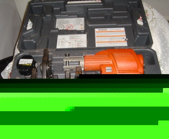 Ridgid 320 e crimping tool with jaws no 320E