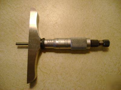 Starrett #445 0-9 depth mic with 4 in. base - 