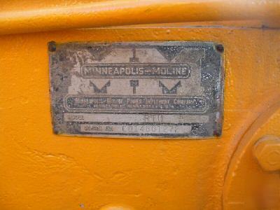 Vintage minneapolis moline model ? 194? tractor