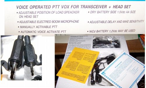 Vox unit and headset for icom IC2AT IC3AT IC4AT 