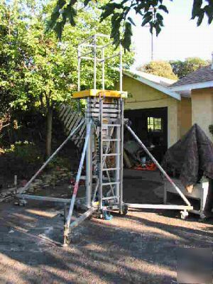 Upright manlift airlift 24 ft scaffold aluminum 