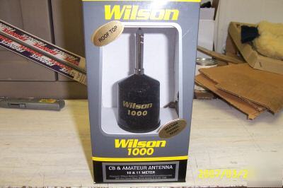 Wilson 1000 thru roof antenna.