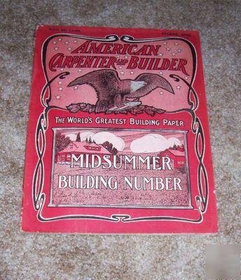  august 1909 american carpenter and builder book 