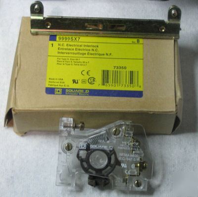  lot of (2) square d 9999SX7 electrical interlocks, 