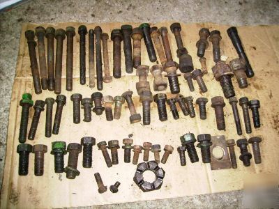 A b john deere tractor bolts nuts washers lot 2