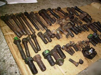 A b john deere tractor bolts nuts washers lot 2