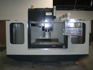 Cnc 1997 femtec fv-40 vmc, fanuc 0M, 8000 rpm rigid tap