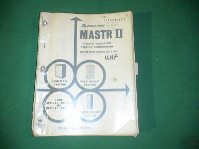 Ge mastr ii uhf maintenance manual mastrii