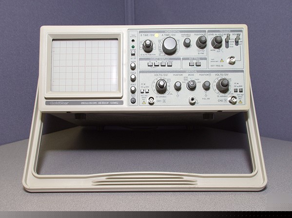 Goldstar os-9100P 100 mhz analog oscilloscope, used