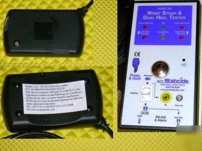 Acl staticide combo-tester with hid reader