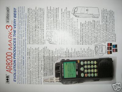 Aor AR8200 MARK3 receiver plus computer control lead