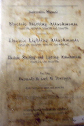 Farmall h m tractor attachments instruction manual