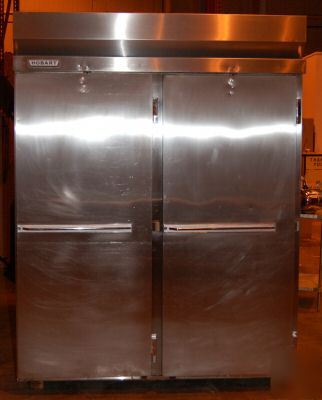 Hobart 4-dr. pass-thru roll-in refrigerator, model he-2