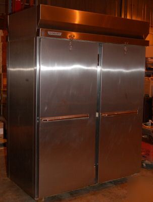 Hobart 4-dr. pass-thru roll-in refrigerator, model he-2