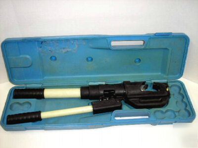 Huskie ep-510B 12 ton hydraulic crimper +case good cond