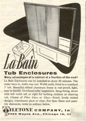 La bain bathroom tub tiletone co chicago il ad 1955