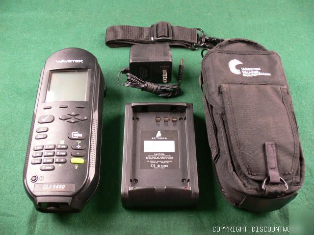 Like new wavetek (acterna) cli 1450 cable meter w/acc. 