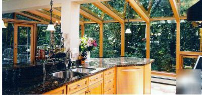 Lindal pre cut cedar sunroom