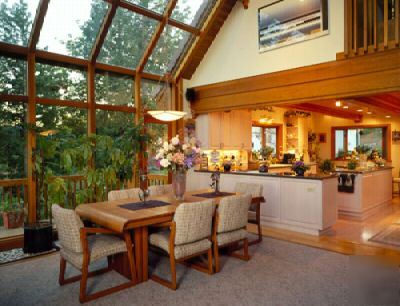 Lindal pre cut cedar sunroom