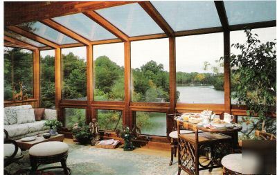 Lindal pre cut cedar sunroom