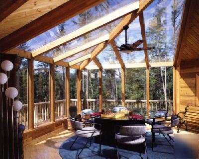 Lindal pre cut cedar sunroom