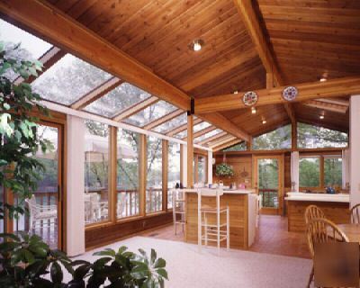 Lindal pre cut cedar sunroom